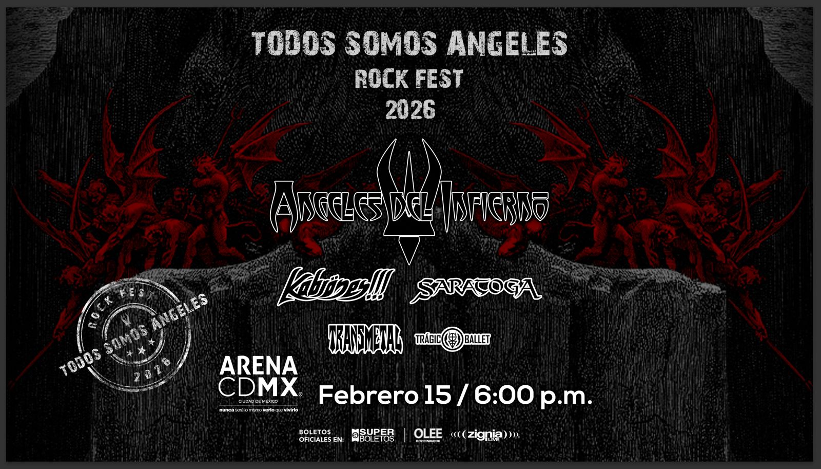 Todos Somos Angeles Rock Fest CDMX 2026
